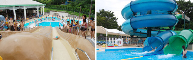 こどもの国プール,神奈川,プール,ウォータースライダー