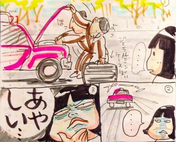 怪しむ長女,ぶたまくら,日々是好日,ジュラルミンケース