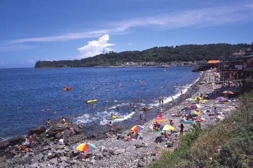 川奈海水浴場,ビーチ,海水浴,静岡県