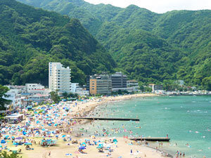 土肥海水浴場,ビーチ,海水浴,静岡県