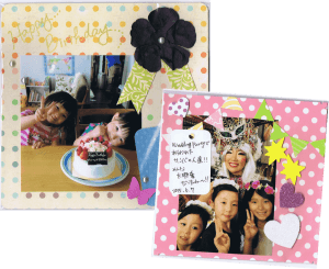 スクラップブッキング ワンコイン写真コラージュ,ママ,フリマ,勝どき
