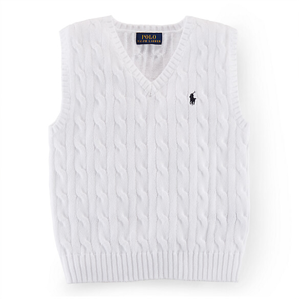 コットン Vネック セーター ベスト|Ralph Lauren(ラルフローレン),キッズ,ニットベスト,