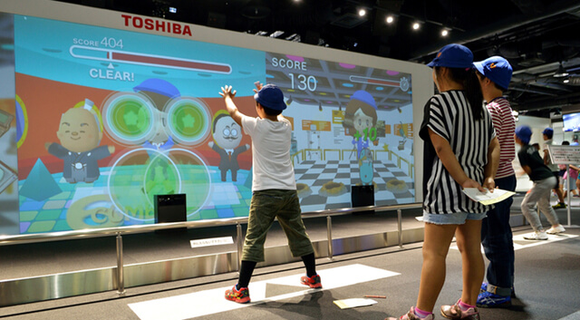 東芝未来科学館のウエルカムゾーン,東芝未来科学館,幼児,