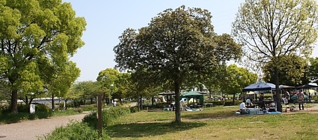 戸田川緑地ピクニック広場バーベキューサービス,愛知,キャンプ場,アウトドア