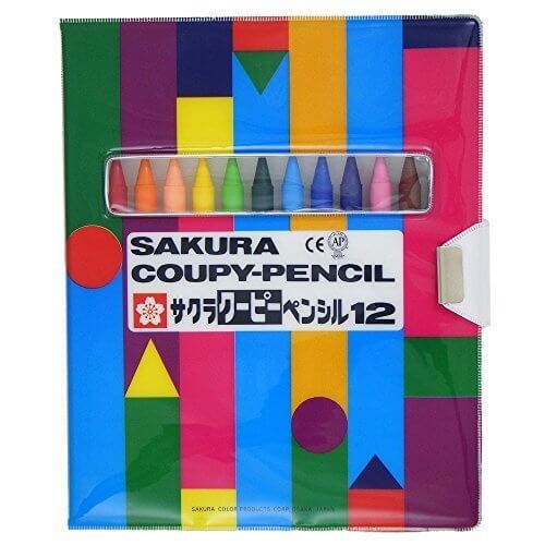 サクラクレパス クーピーペンシル 12色 FY12-R1 ソフトケース入,子供,塗り絵,
