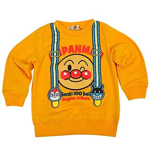 アンパンマン フェイクプリント トレーナー 男の子 女の子 ANPANMAN (オレンジ80cm),子供,トレーナー,