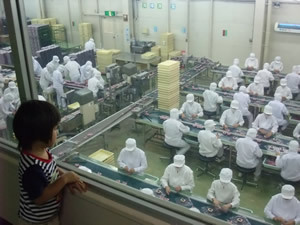 工場内部,桔梗屋,工場見学,