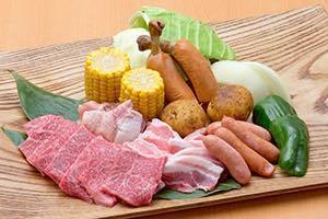 るり渓温泉セットメニュー,手ぶら,バーベキュー,京都