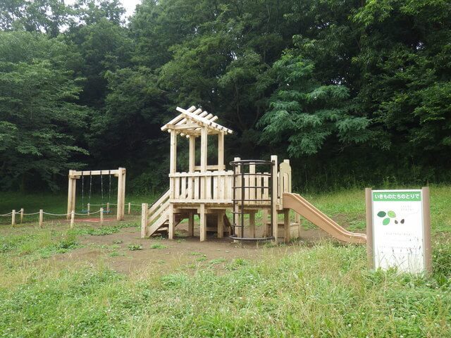 小山田緑地のアスレチック,アスレチック,公園,