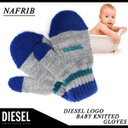 ディーゼル ベビー キッズ 手袋 DIESEL KNKIADS ミトン ニット グレー 海外ブランド インポート【RCP】 【05P11Mar16】,キッズ,手袋,