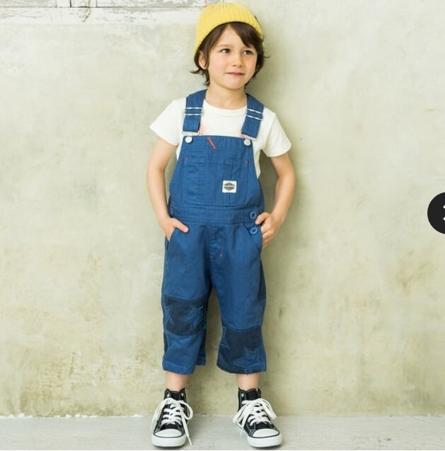 ネット限定パッチワークオーバーオール,子供服,BREEZE,