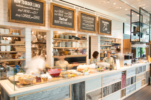 虎ノ門ヒルズカフェの店内,虎ノ門ヒルズ,ランチ,
