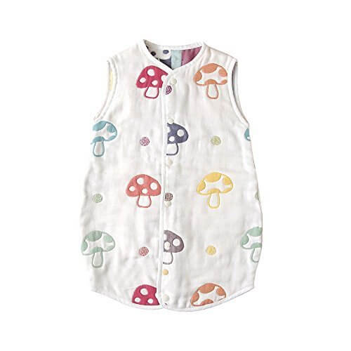 【Amazon.co.jp限定】 ホッペッタ Hoppetta champignon 6重ガーゼスリーパー ドレス式/カバーオール式2way ベビーサイズ 5463,赤ちゃん,ガーゼ,