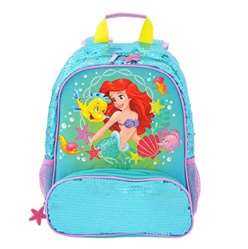 ディズニープリンセス アリエル&フランダー リュック サック(ディズニー公式 バックパック グッズ)アナ雪 落書き帳つき,幼稚園,リュック,