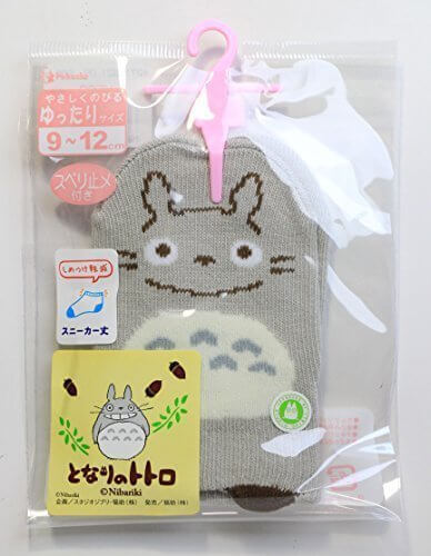 となりのトトロ フロントスニーカー丈ソックス パペット グレー 9~12cm,靴下,キャラクター,
