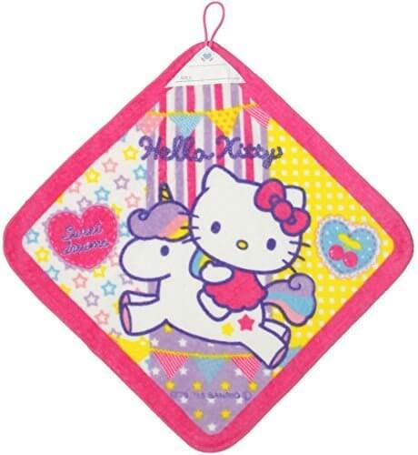 ループ付きタオル ハローキティ パッチワーク 34×34cm WF448100 サンリオ,ループタオル,