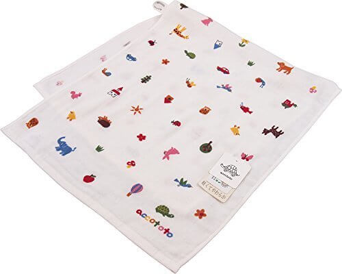 accototo プチポエム フェイスタオル (ループ付き) 34×80cm ホワイト 9113F199 W,ループタオル,