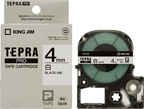 キングジム テープカートリッジ テプラPRO 4mm SS4K,テプラ,