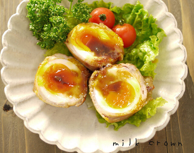 卵の豚バラ巻き☆お弁当にも,お弁当,卵,レシピ