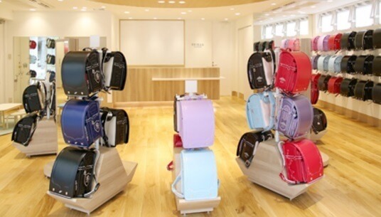 展示されているランドセル,ラン活,ランドセル,セイバン