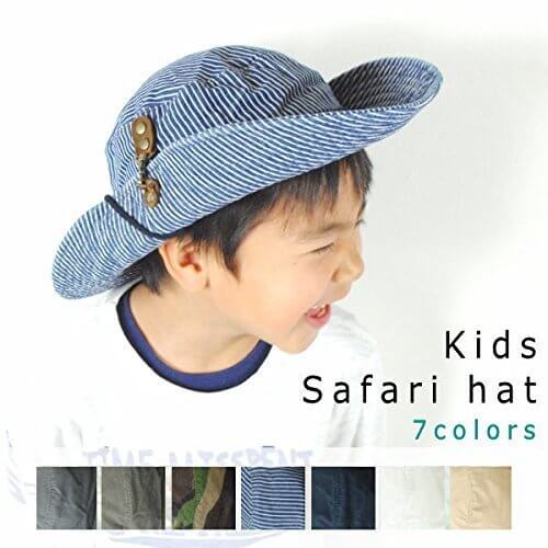 ノーブランド品 キッズ テンガロン コットン ナスカン サファリハット 男の子 女の子,キッズ,子供,帽子