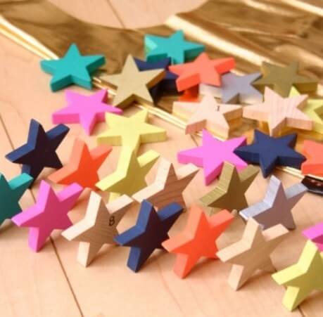 kiko+ tanabata(キコ たなばた 七夕) 星形ドミノセット 木製 積み木 木のおもちゃ ドミノ倒し,おもちゃ,1歳,