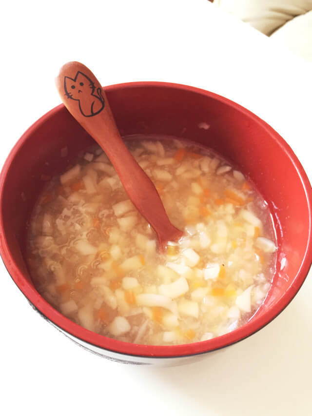 野菜と山芋の離乳食うどん,離乳食,山芋,