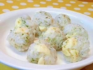 【離乳食】しらす&チーズのおにぎり,離乳食,おにぎり,