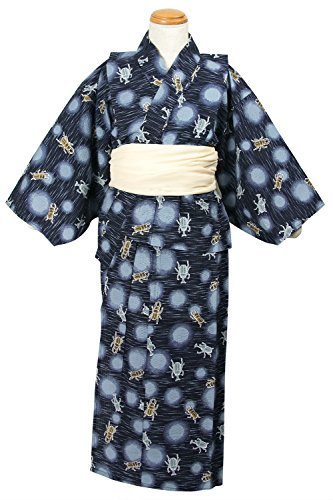 (キョウエツ) KYOETSU ボーイズ浴衣2点セット 2015 クワガタ/カブトムシ/トンボ (浴衣/兵児帯) 90cm-130cm (100cm, bd...,子供用,甚平,