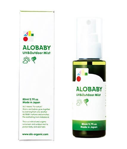 ALOBABY アロベビー UV&アウトドアミスト 80ml,子供用,日焼け止め,