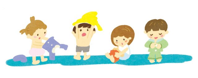 子どもの着替え,幼稚園,入園,準備