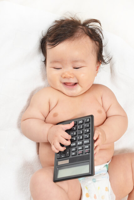 電卓 赤ちゃん,1歳,誕生日,選び取り