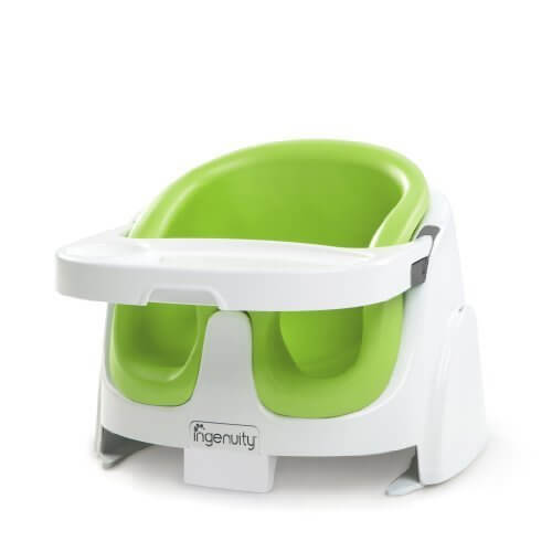 ingenuity インジェニュイティ Baby Base 2-in-1 ベビーベース ベビーソファ ライム 4ヶ月~ (60385) by Kids II,離乳食,椅子,
