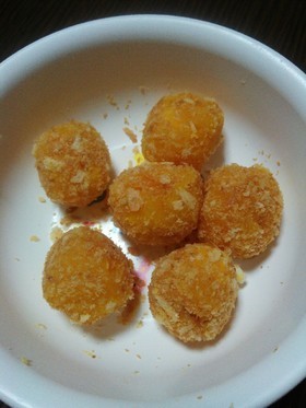離乳食後期~☆チーズ入りかぼちゃコロッケ,離乳食,チーズ,