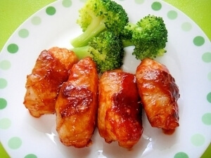 ケチャップ味の♡じゃがいもの肉巻き,お弁当,じゃがいも,