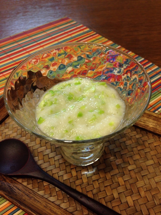 超簡単♡とろろと枝豆のすり流し風,離乳食,枝豆,