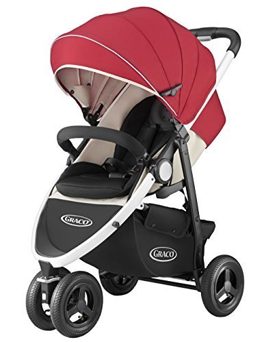 GRACO (グレコ) 3輪ベビーカー シティトレック レッドRD (ヘッドサポート + 専用レインカバー付属) エアタイヤ仕様 67068,ベビーカー,選び方,