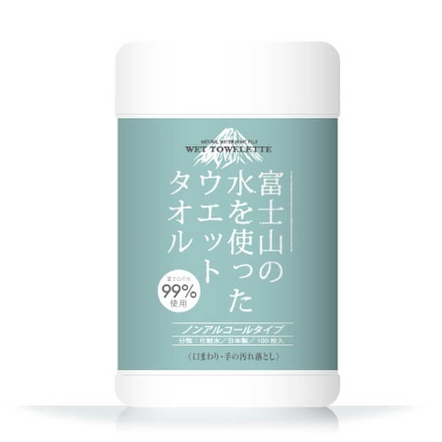 富士山の水を使ったウェットタオル 100枚入,カインズホーム,オリジナル,