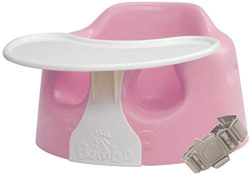 Bumbo バンボ コンボ プレートレイ付き ベビーソファ 【正規総輸入元】 後から付けられる専用腰ベルト入り ピンク,離乳食,椅子,