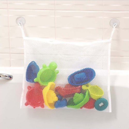 バスルーム収納 おもちゃ入れ メッシュバッグ 浴室収納 吸盤式◇BATHBAG-LONG【ゆうパケット限定】,収納便利グッズ,おもちゃ,お風呂