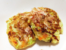 ミルク活用!野菜お好み焼き 離乳食後期,離乳食,お好み焼き,