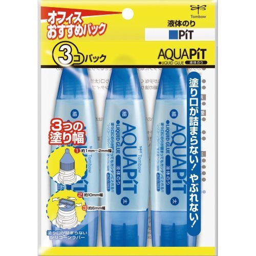 トンボ鉛筆 液体のり アクアピット HCA-311 3個,子ども,のり,