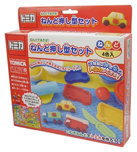 銀鳥産業 トミカ ねんど押し型セット 4色入り TT-NAOTZF,粘土遊び,幼児,