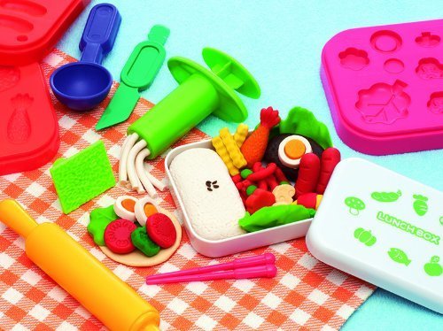 カラフルねんど おべんとうつくろう No.7372,粘土遊び,幼児,