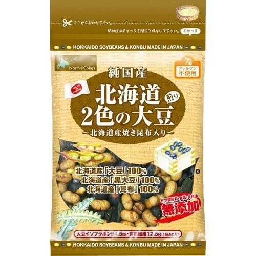 ノースカラーズ 純国産北海道2色の煎り大豆 70g,安心,お菓子,