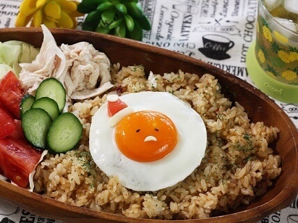 サンタのぐでたま,キャラ弁,作り方,