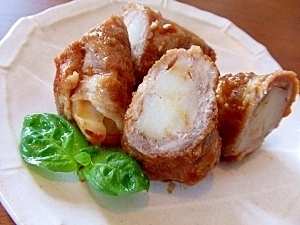 焼き肉のタレ味!冷凍ポテトで肉巻きポテト☆,お弁当,冷凍食品,