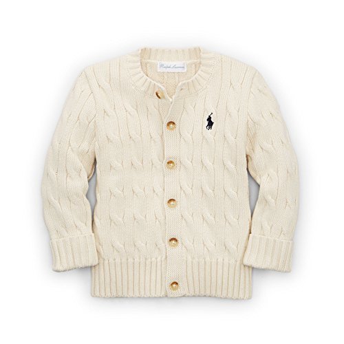 ラルフローレン ポニー コットンニット カーディガン 24M 2歳 ポロ ralph lauren ガールズ 女の子 (アイボリー ) 並行輸入品,子供服,カーディガン,