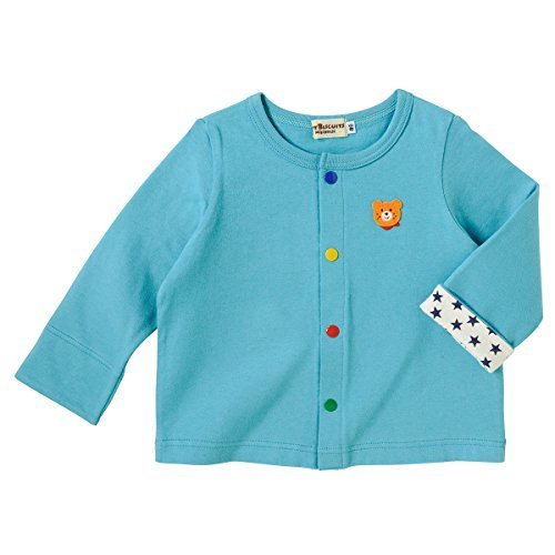 ミキハウス ホットビスケッツ (MIKIHOUSE HOT BISCUITS) カーディガン 71-5801-970 90cm Sブルー,子供服,カーディガン,