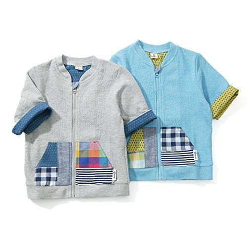 【アウトレット】La Chiave (ラ キエーベ) 7分袖カーディガン(80~130cm)キムラタンの子供服 グレー 100 (53618x53818-152),子供服,カーディガン,